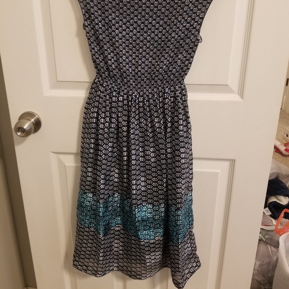 Blue Silky Dress - Picture 3 of 4